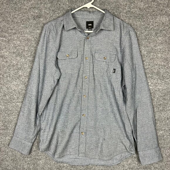 Vans‎ Off the Wall Mens Small Classic Fit Long Sleeve Shirt Button Down - Picture 1 of 7